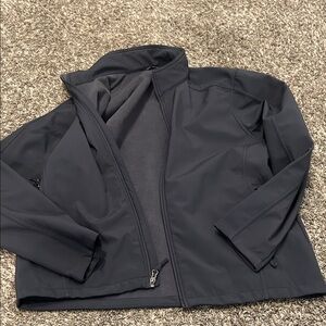 Port Authority Charcoal Fleece-Lined Jacket